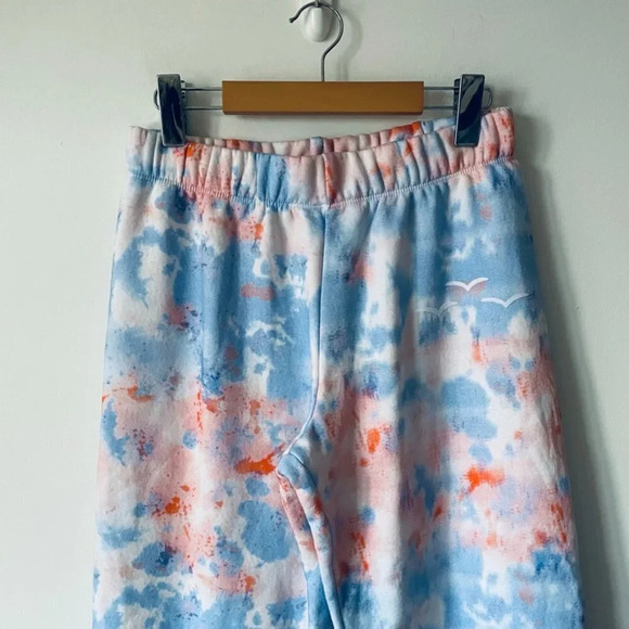 Lazypants Niki  Original Fleece Jogger Sweatpants Size Small NWT Blue Creamsicle - Picture 2 of 9